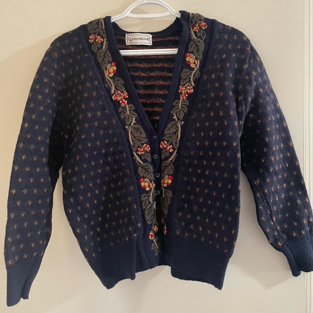 Navy cardigan